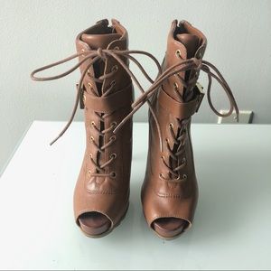 Brown Guess Leather Ankle Boot